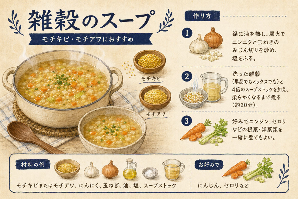 雑穀のスープ