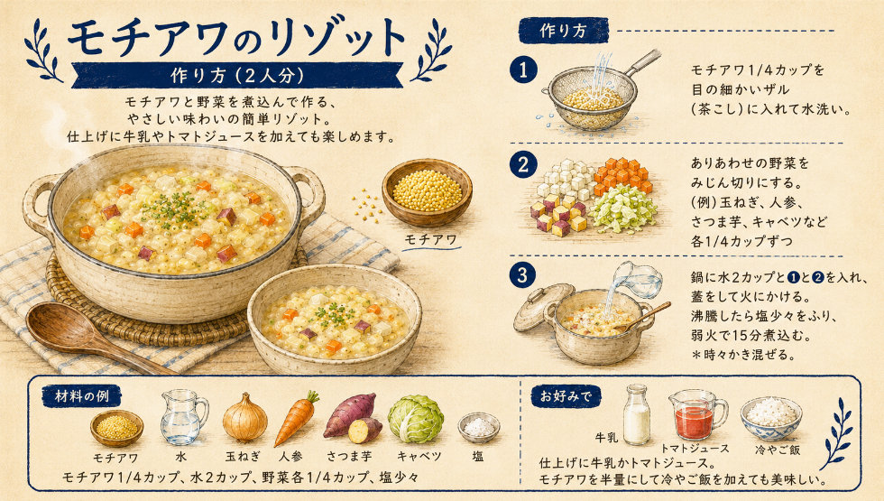 モチアワのリゾット